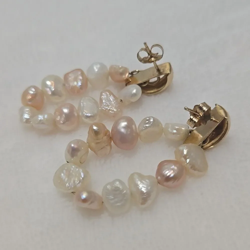 Vintage 14k Gold and Pearl Earrings